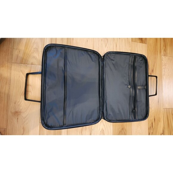 Vintage Floral Tapestry Briefcase With Faux Leather Accents & Dual Handles - Picture 11 of 16